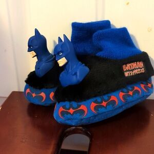 Vintage 1990s Batman Slip On Slippers Toddler Size 7 8